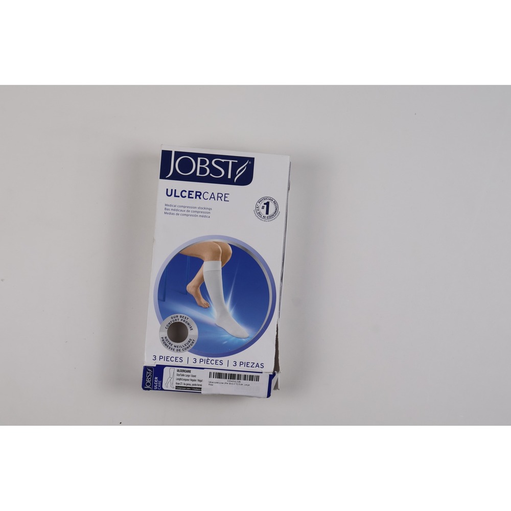 Jobst UlcerCare Compression Stockings White Solid Large New